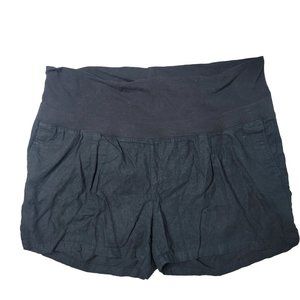 old navy linen maternity shorts comfortable breathable summer size XL